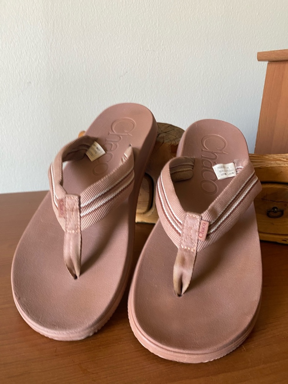 Chaco Chillos flip flop sandal in terracotta
